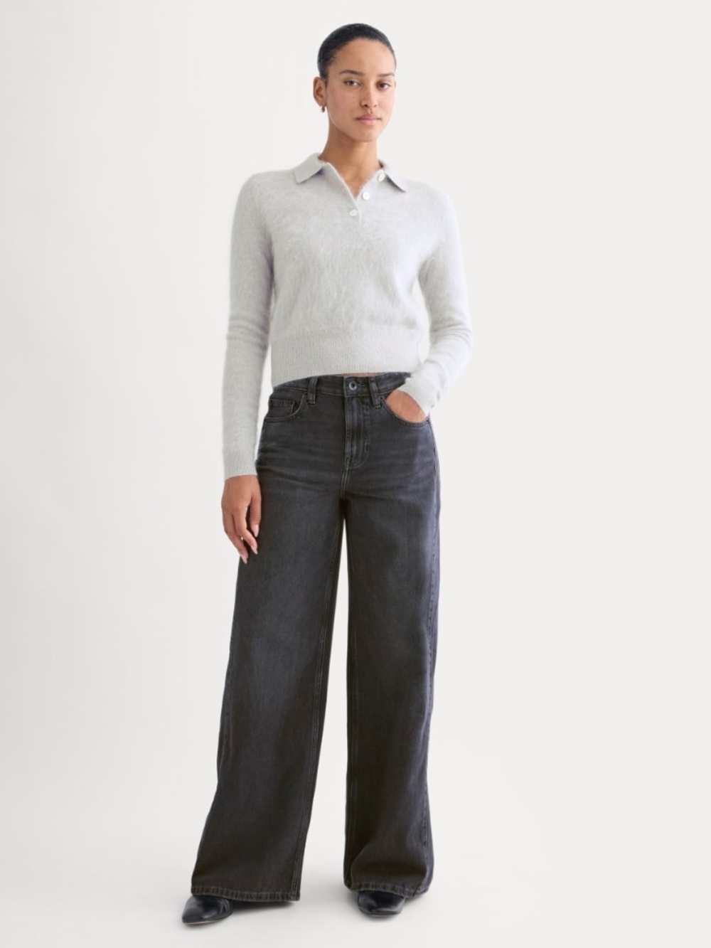 EVERLANE - PANELED ULTRA WIDE-LEG JEAN (NWT)